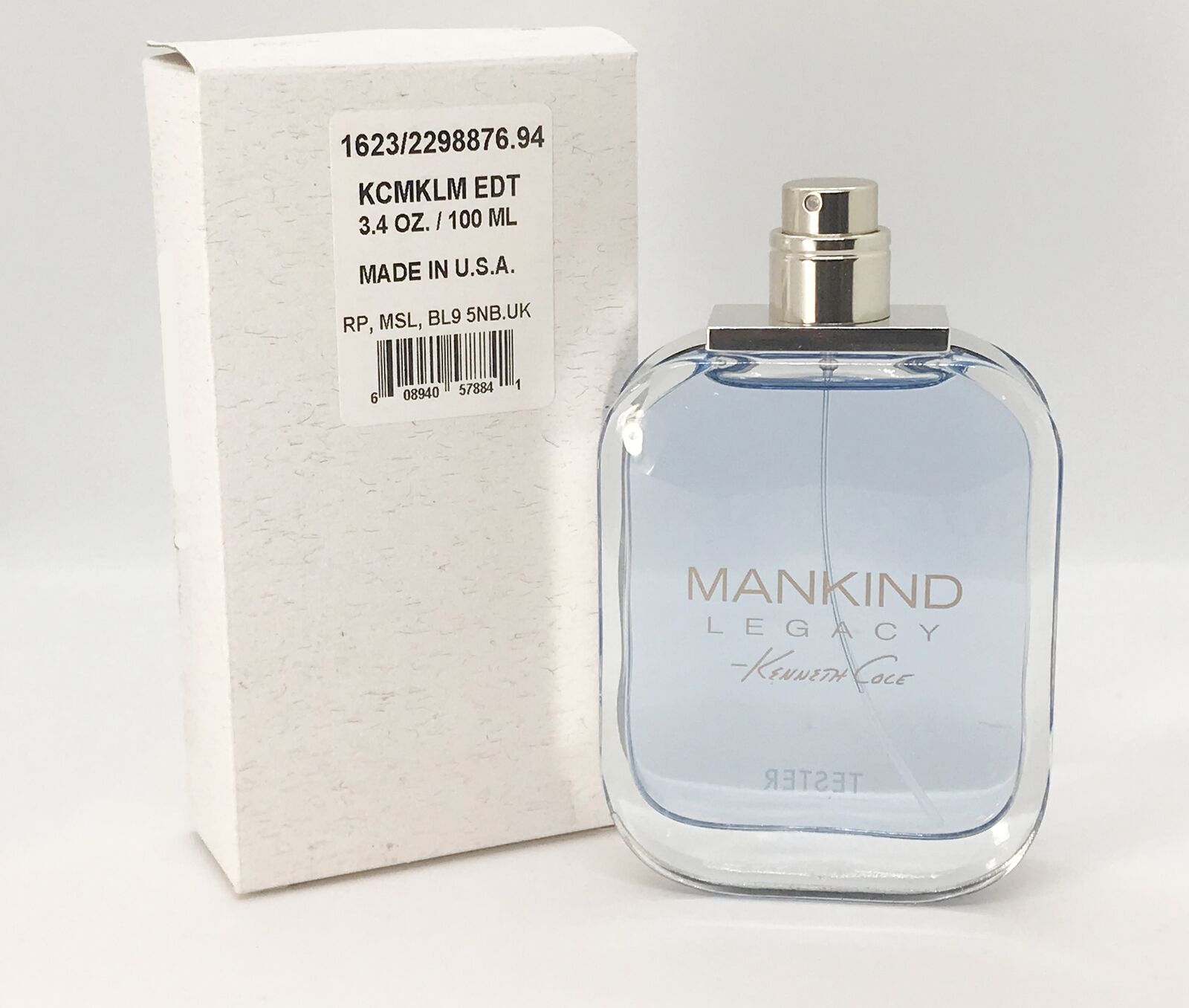 KENNETH COLE MANKIND LEGACY M EDT 3.4OZ SP TESTER